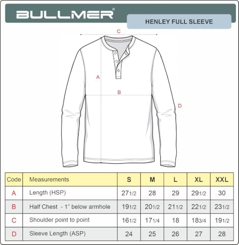BULLMER Men’s Trendy Full Sleeve
