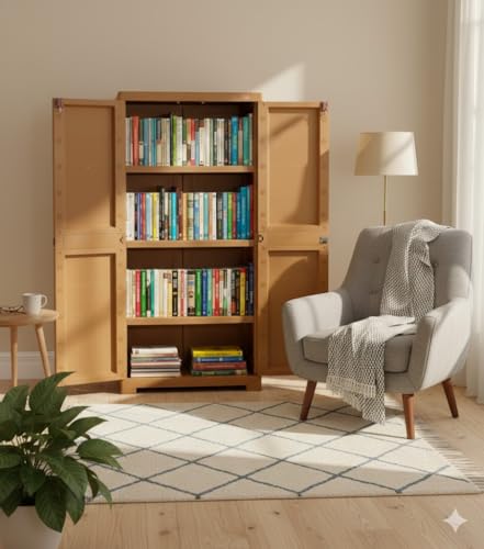 Cello Novelty Big Bookshelf, Sandalwood