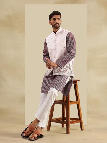 SOJANYA Men's Silk Blend Wine