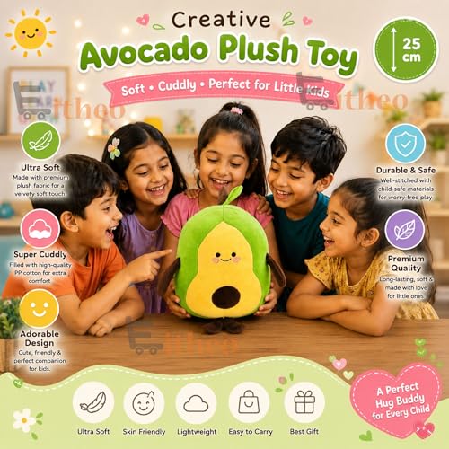 EITHEO Avocado Plush Soft Toy