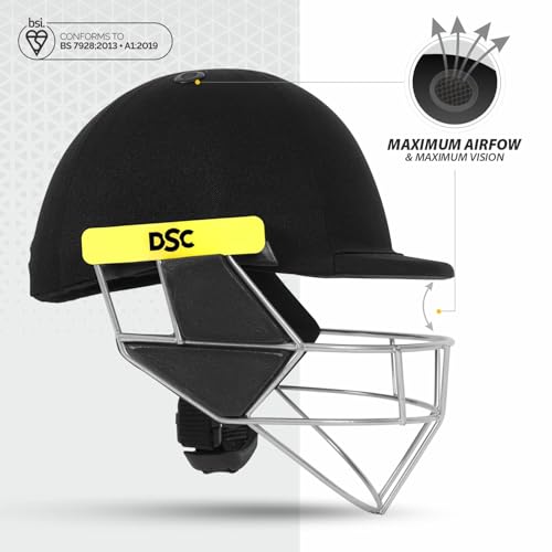 DSC Scud Cricket Helmet for Mens (Fixed Spring Steel Grill), - Image 2