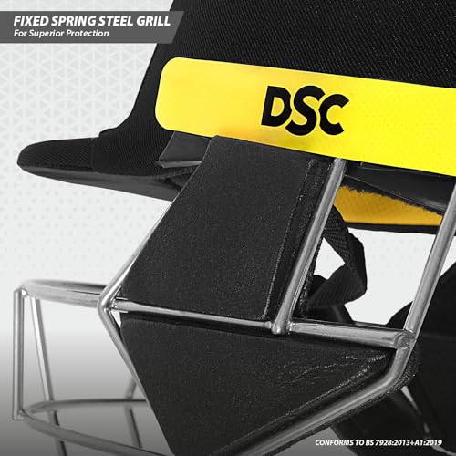 DSC Scud Cricket Helmet for Mens (Fixed Spring Steel Grill), - Image 3