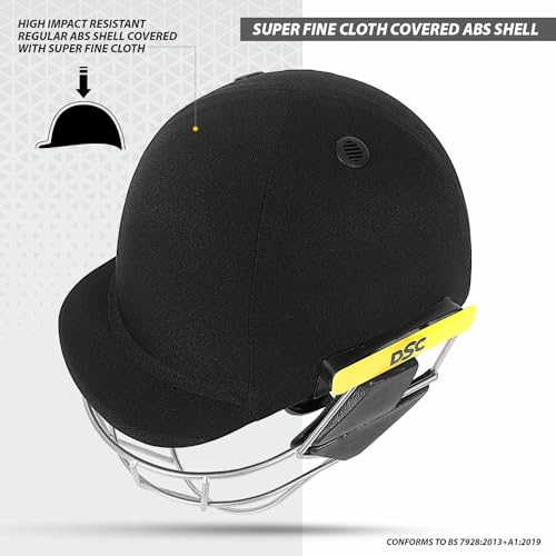 DSC Scud Cricket Helmet for Mens (Fixed Spring Steel Grill), - Image 5