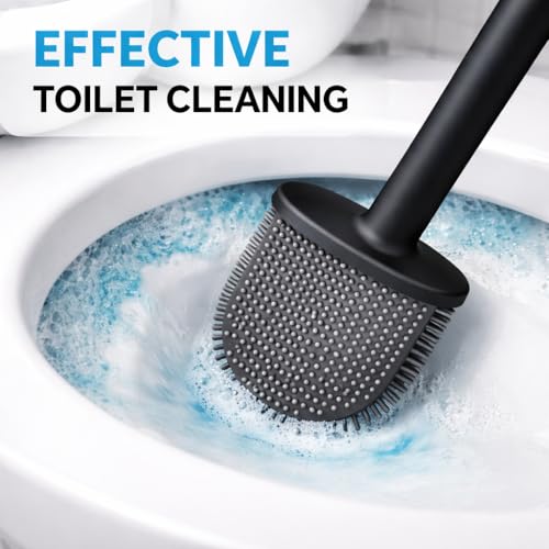 Silicone Toilet Cleaning Brush Bathroom