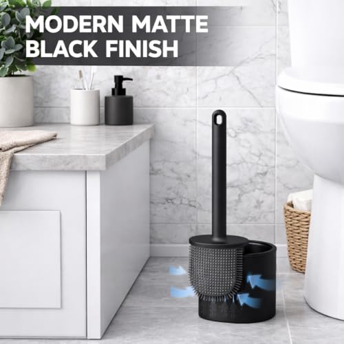 Silicone Toilet Cleaning Brush Bathroom