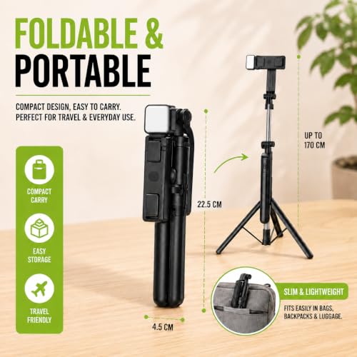 3-in-1 Bluetooth Selfie Stick Tripod