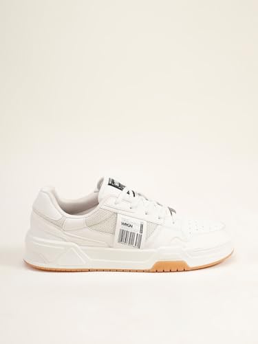 WROGN Men's PU Sneakers | Panelled Design | Lace-Up - Image 2