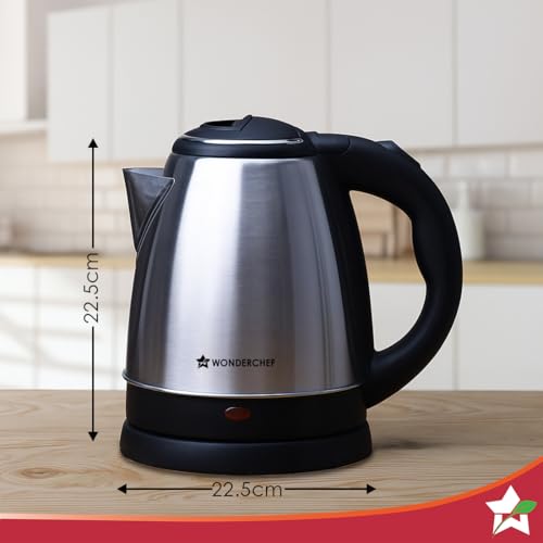 Wonderchef Crescent Electric Kettle 1.5 Litres, 2 years Warranty - Image 4