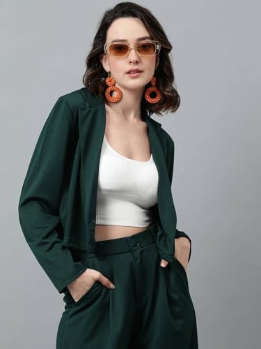 KOTTY Women's Solid Single Breasted Casual Blazer - Image 2
