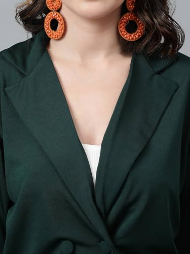 KOTTY Women's Solid Single Breasted Casual Blazer - Image 4