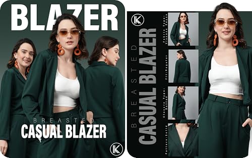 KOTTY Women's Solid Single Breasted Casual Blazer - Image 6