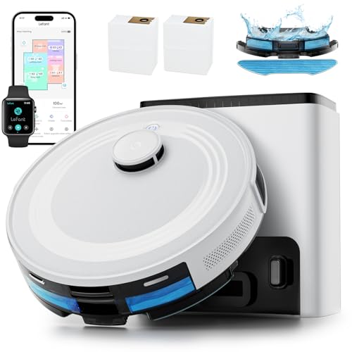 Lefant M2 Plus Robot Vacuum and Mop,Self Empty Station,6000Pa Suction