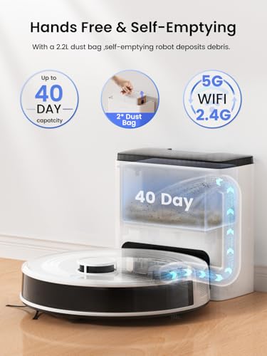 Lefant M2 Plus Robot Vacuum and Mop,Self Empty Station,6000Pa Suction - Image 3
