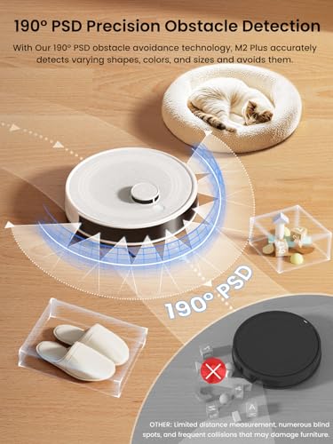 Lefant M2 Plus Robot Vacuum and Mop,Self Empty Station,6000Pa Suction - Image 6