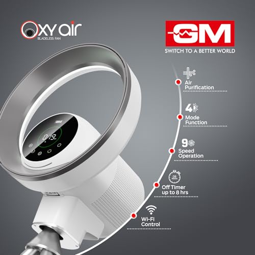 GM Oxy Air Bladeless Fan