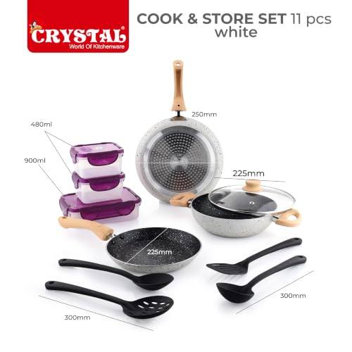 Crystal Aluminum 11 Pcs Non