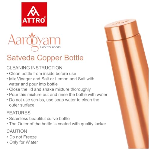 ATTRO Satveda 1000ml Copper Water