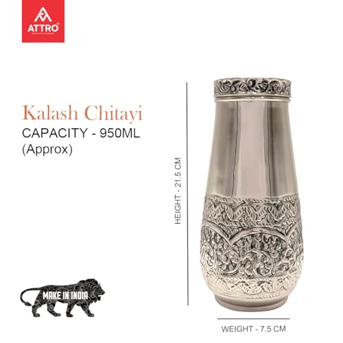 ATTRO Kalash Copper Water Pot
