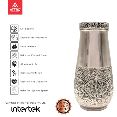 ATTRO Kalash Copper Water Pot