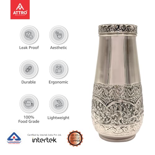 ATTRO Kalash Copper Water Pot