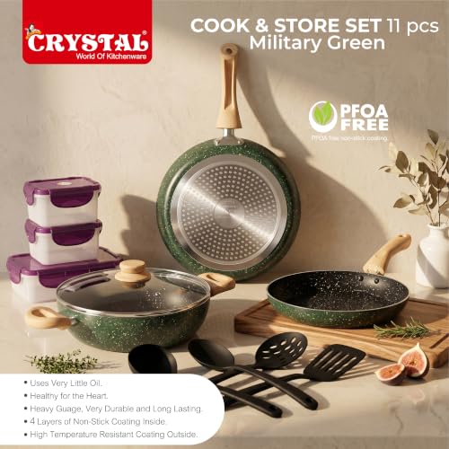 Crystal Aluminum 11 Pcs Non