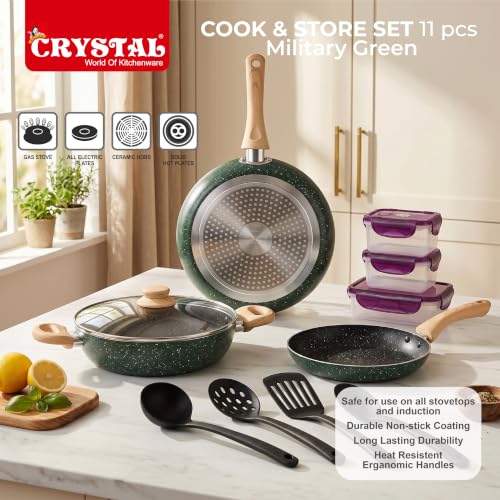 Crystal Aluminum 11 Pcs Non