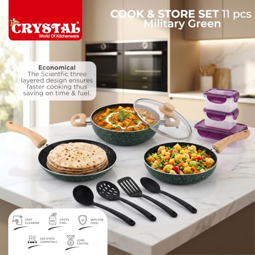 Crystal Aluminum 11 Pcs Non