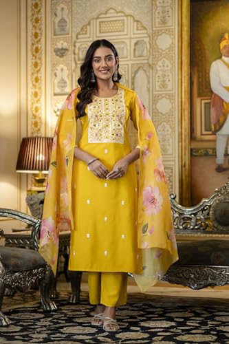 LookMark Women's Rayon Embroidery Kurta
