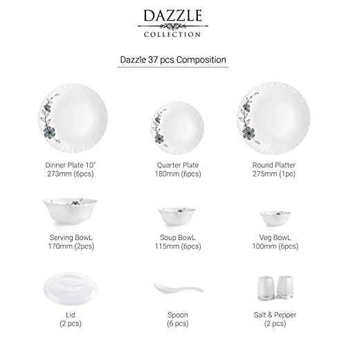 Cello Opalware Dazzle Series Florid