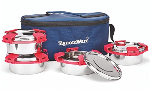 Signora Ware 350Ml+350Ml+350Ml+350Ml All Steel