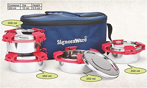 Signora Ware 350Ml+350Ml+350Ml+350Ml All Steel