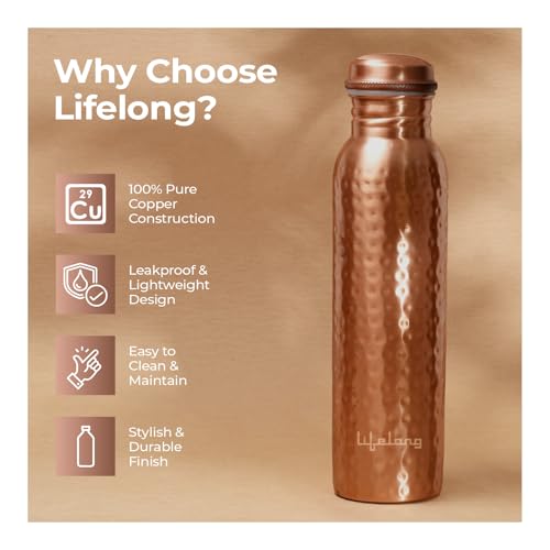 Lifelong 900 ml Copper Water