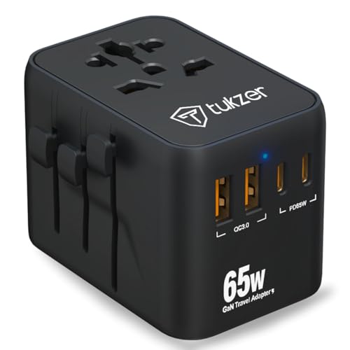Tukzer 65W Universal Travel Adapter