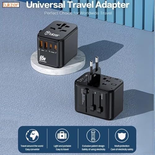 Tukzer 65W Universal Travel Adapter