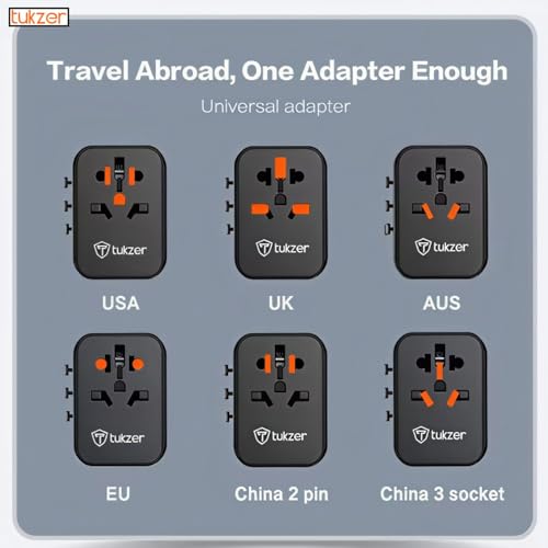 Tukzer 65W Universal Travel Adapter