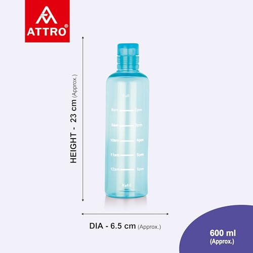 ATTRO Crystal 600ml Plastic Water