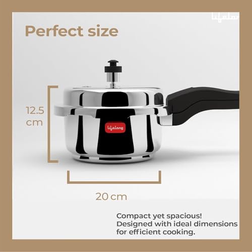 Lifelong 2L Stainless Steel Pressure