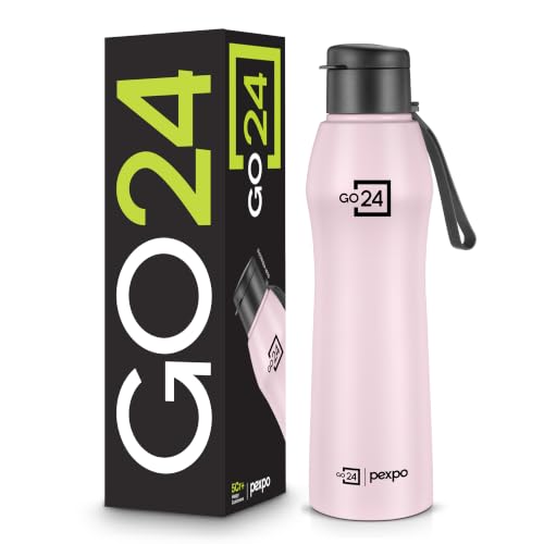 Go24 pexpo Stainless Steel Water Bottle Georgia Rosy Brown 880ml