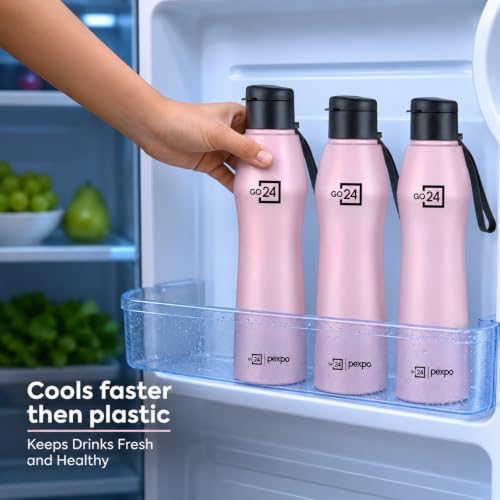 Go24 pexpo Stainless Steel Water Bottle Georgia Rosy Brown 880ml - Image 3
