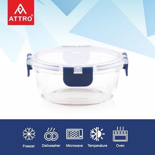 ATTRO Glassox Borosilicate Round Glass