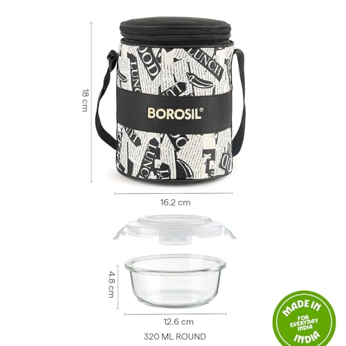 Borosil Nostalgia Borosilicate Glass Lunchbox