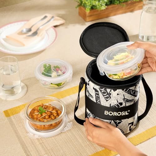 Borosil Nostalgia Borosilicate Glass Lunchbox
