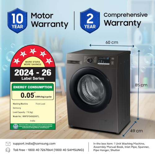 Samsung 7 kg, 5 Star