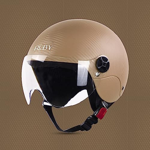 Steelbird SBH-16 Ruby ISI Certified Open Face Helmet with Skull Cap - Image 4