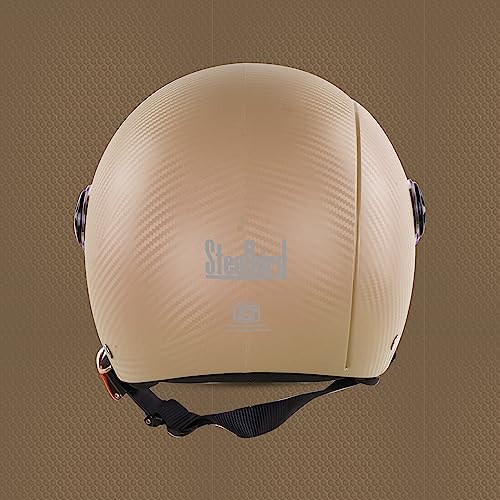 Steelbird SBH-16 Ruby ISI Certified Open Face Helmet with Skull Cap - Image 7
