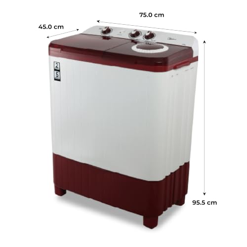 Midea 7.5kg Semi Automatic Top