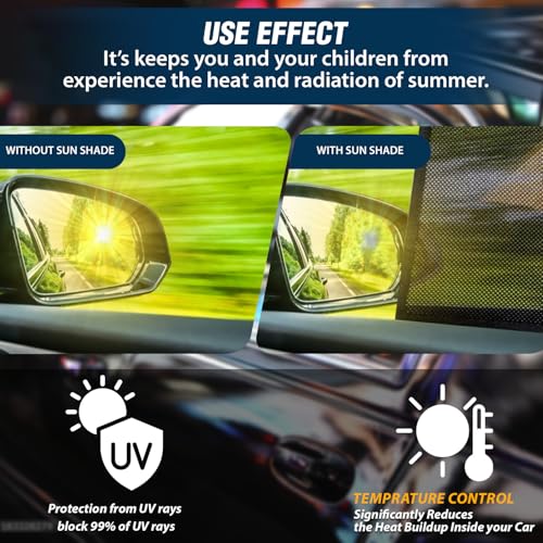 Car Universal Side Window Black