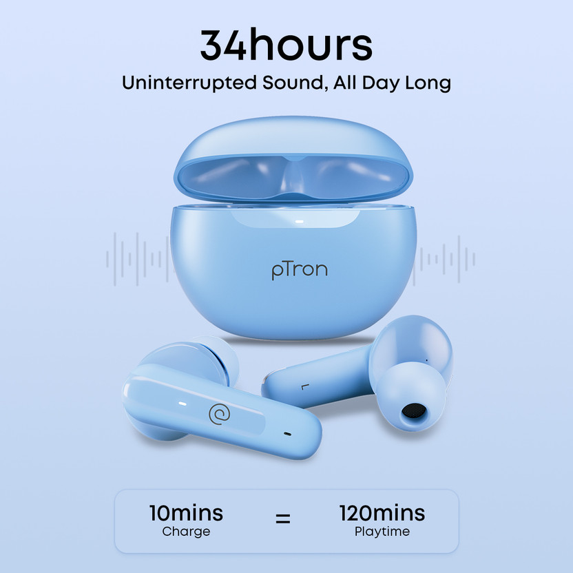 PTron Bassbuds Vibe w/ 34hrs