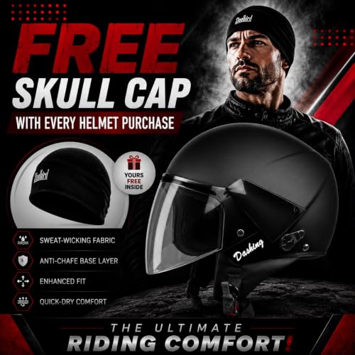 Steelbird SB-33 7Wings Gust Dashing ISI Certified Open Face Helmet - Image 3