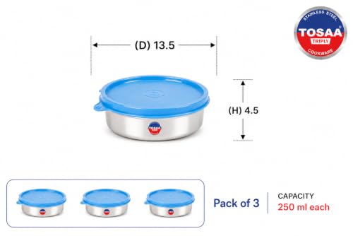 TOSAA Stainless Steel Sigma Container